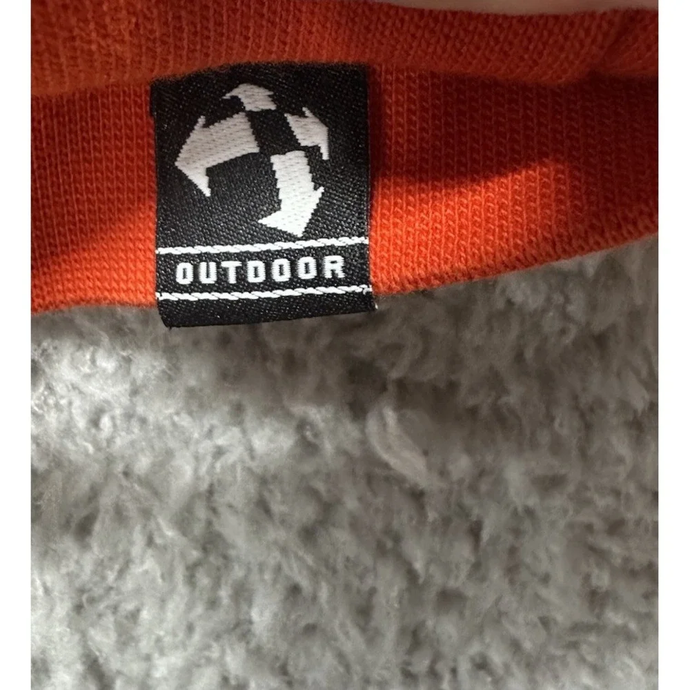 Adidas Performance OUTDOOR Pullover  Training Sweatshirt Mens Large‎ Orange Logo
